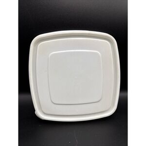 Vintage Rubbermaid Servin Saver #2 Square Lid 0011 Replacement  7" White